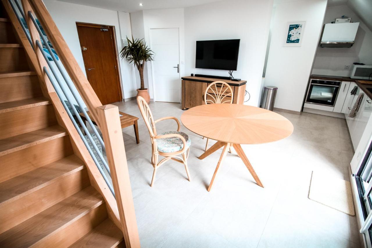 Appart-Duplex Vue Mer Panoramique Balcon & Piscine Proche Commerce Penmarcʼh المظهر الخارجي الصورة