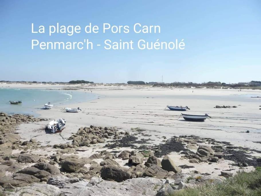 Appart-Duplex Vue Mer Panoramique Balcon & Piscine Proche Commerce Penmarcʼh المظهر الخارجي الصورة